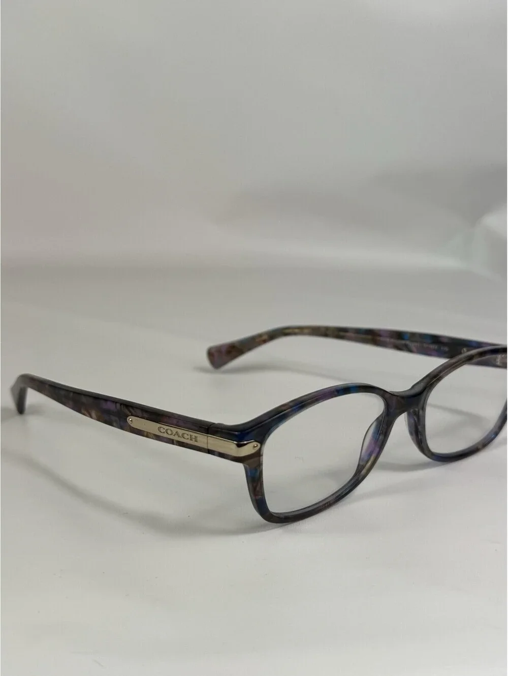 COACH Eyeglasses HC 6065 5291 CONFETTI PURPLE Signature C FRAMES ONLY 51-17-135